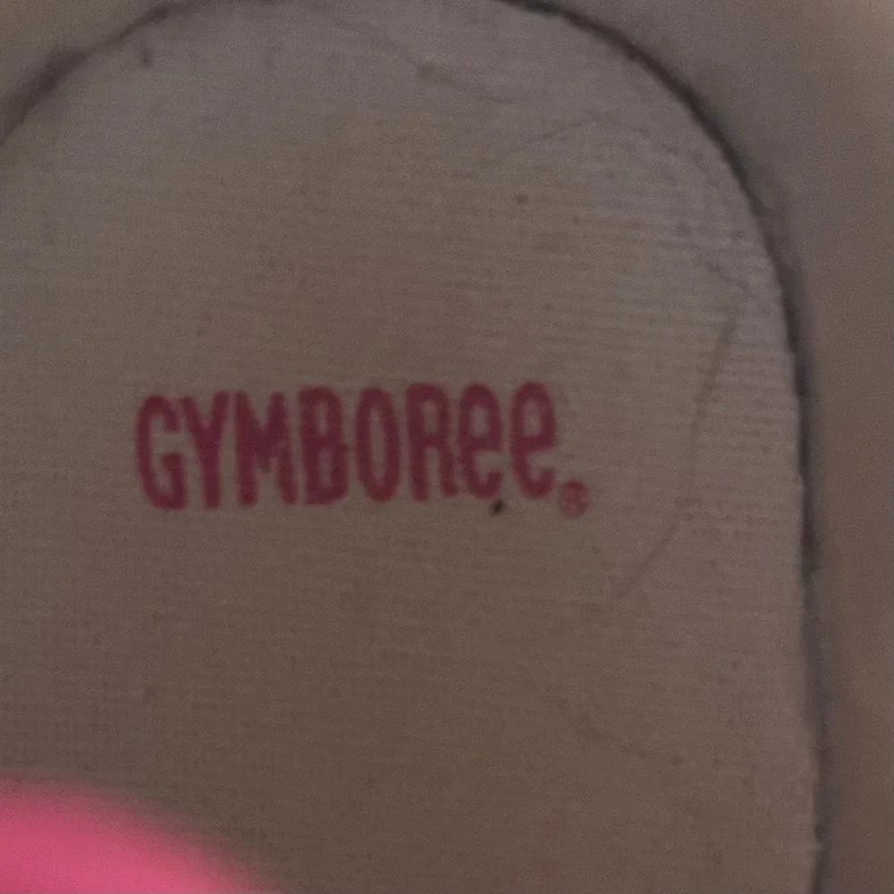 Gymboree Girls Blue Polka Dot Rainbow High Top Canvas Sneakers Size 6 140164069